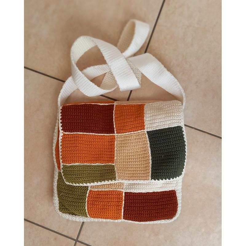 Crocheted cotton bag